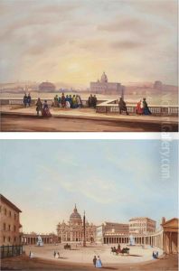 Rome From The Pincio; And St. Peter's Square