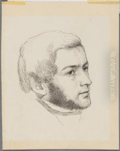The Artist Lorenz Frolich, Presumed Portrait by Johan Lundbye