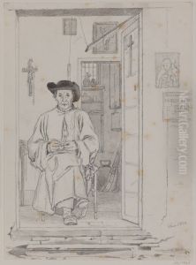Prast med radband by Martinus Rorbye
