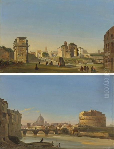 View Of The Tiber With Castel Sant' Angelo - view 1