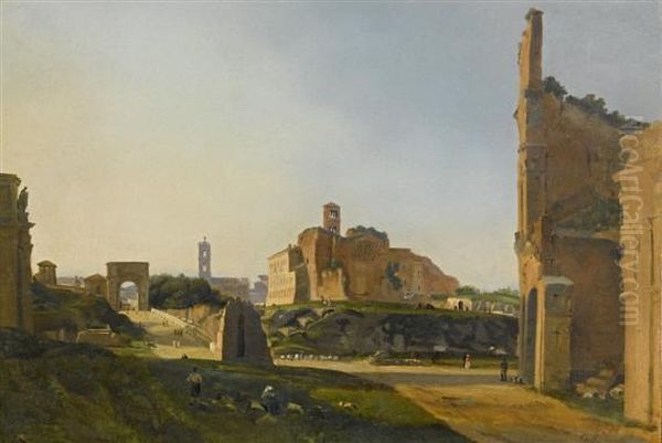 View Of The City Of Rome With The Forum Romanum - view 1