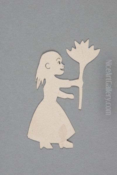 Girl (one of seven cut-out dolls belonging to "Kattresan") - view 1