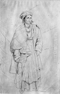 Sydrysk kvinna by Carl Peter Mazer