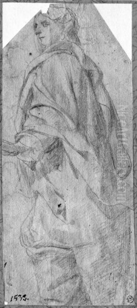 Draped figure - view 1