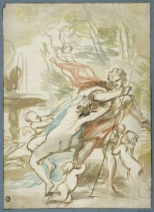 Venus och Adonis by Jurgen Ovens