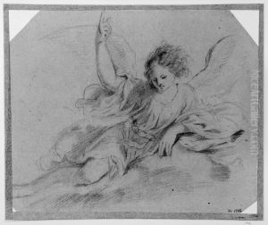 Angel in the sky by Giovanni Francesco Barbieri