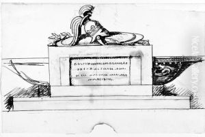 Gravmonument for Augustin Ehrensvard by Johan Tobias Sergel