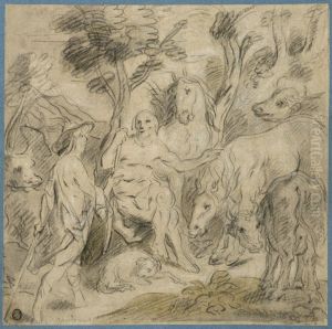 Merkurius moter Argus by Jacob Jordaens