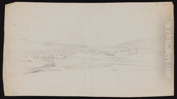 Landskap, sannolikt fran Italien - view 1