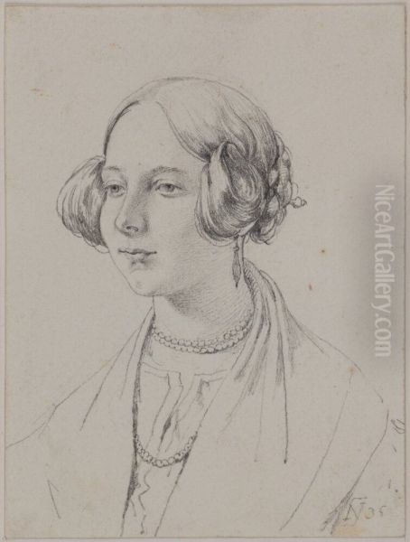 Young Girl with Pearl Necklace - view 1