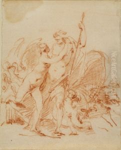 Venus och Adonis, studie efter malning av Peter Paul Rubens