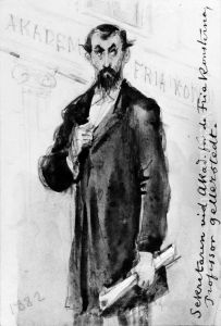 Albert Teodor Gellerstedt, overintendent, arkitekt. Skissbok "Nagra af mina samtida bekanta" by Fritz Von Dardel