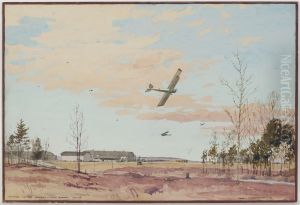 The Road to the Hangars, Camp Borden by Frank Johnston