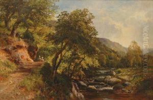 Nearwaters' Edge, On The East Lyn North Devon by Walter Wallor Caffyn