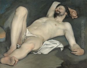 Reclining Male Nude by Guido Cagnacci