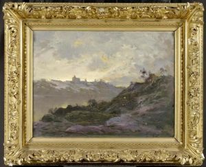 Landscape With Mountains by Emile Cagniart