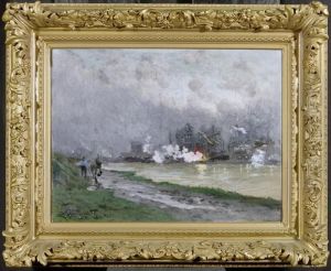 A Factory by Emile Cagniart