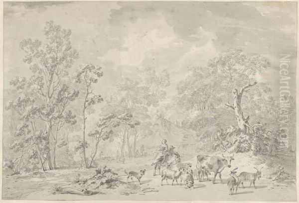Herders in a wooded Landscape - view 1