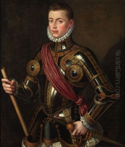 Don Juan of Austria armed by Alonso Sanchez Coello