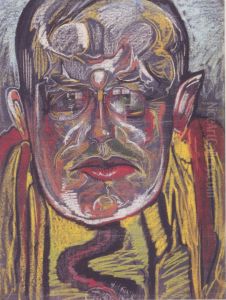 Portrait of Leon Chwistek by Stanislaw Ignacy Witkiewicz (Witkacy)