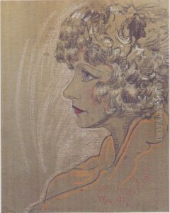 Portrait of Olga Wojakowa by Stanislaw Ignacy Witkiewicz (Witkacy)
