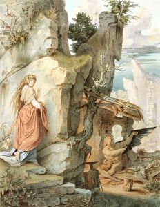 Wieland der Schmied und die Prinzessin.