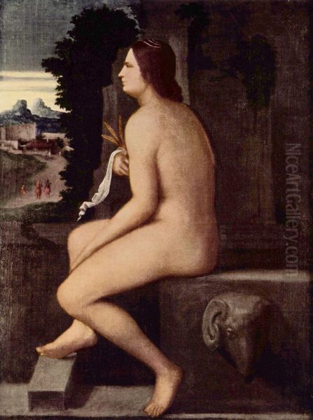 Ceres Sitting on the Edge of a Fountain - view 1