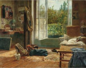La Giovane Pittrice by Amerino Cagnoni