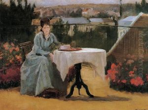 On the Terrace by Eva Gonzales