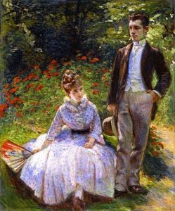 The Artist's Son and Sister in the Garden at Sevres