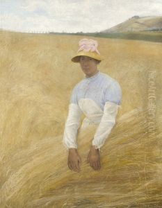 Young Woman Harvesting Young Woman Harvesting