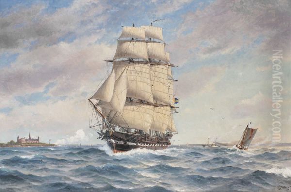 The Norrkoping off Kronborgs castle at Helsingor - view 1