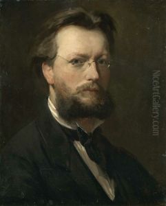 Selvportrett, Christian Meyer Ross by Christian Meyer Ross