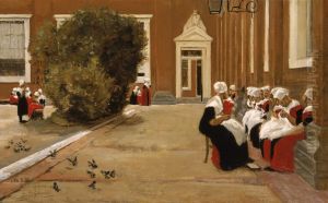 Amsterdam Orphan Girls (study) by Max Liebermann
