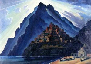 Positano. by Adolf Erbsloh