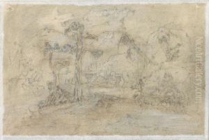 Landskapsstudie by Lars Hertervig