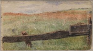 Landskapsstudie by Lars Hertervig