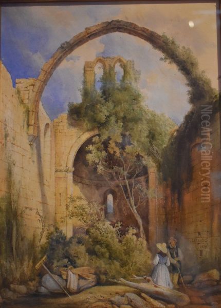 Ruines d'un vieux cloitre - view 1