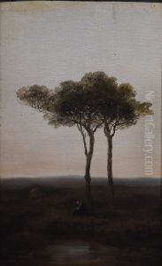 The pine tree by Jules Dupre