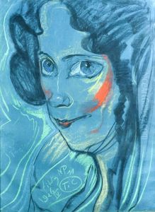 Portret Marii Kasprowiczowej by Stanislaw Ignacy Witkiewicz (Witkacy)