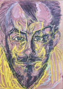 Portrait of Jan Kasprowicz by Stanislaw Ignacy Witkiewicz (Witkacy)