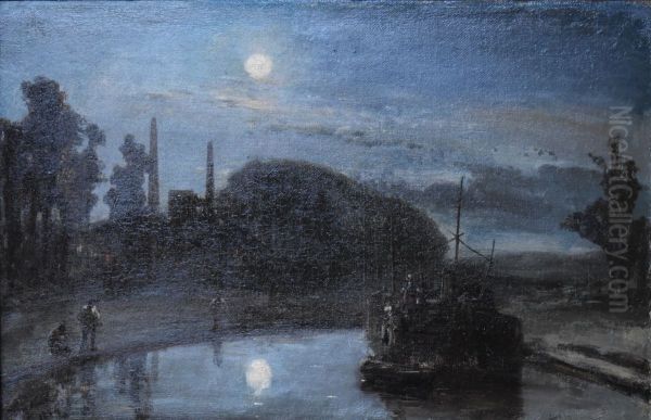 Le soir sur le canal - view 1