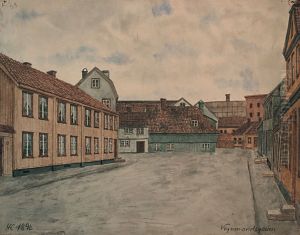 Vognmannsgaten by Henrik Laurentius Helliesen