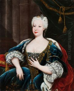 Portrait ofBarbara of Portugal, Queen of Spain(1711-1758),Queen Consort of Spain.