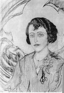 Portrait of Zofia Stryjenska by Stanislaw Ignacy Witkiewicz (Witkacy)