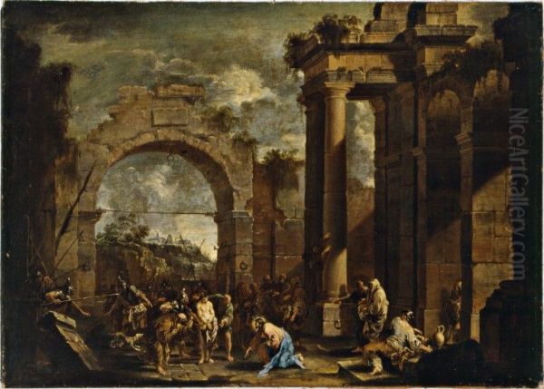 Christ and the adulteress - view 1
