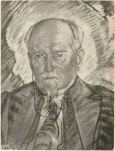 Portrait of Ludwik Krzywicki by Stanislaw Ignacy Witkiewicz (Witkacy)