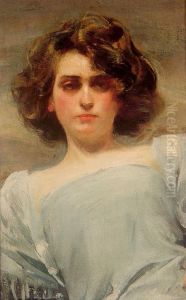 Julia en blau