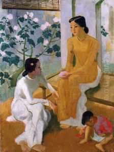 Hai thieu nu va em be by To Ngoc Van