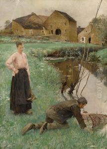 La Levee des Nasses by Jules-Alexis Muenier
